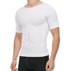 New Compression Shirt Undershirt Slimming White